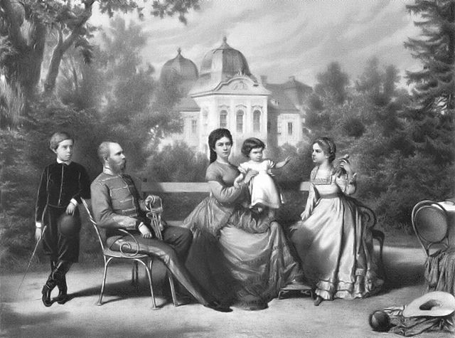 The Imperial Family in Gödöllö, Hungary, around 1870